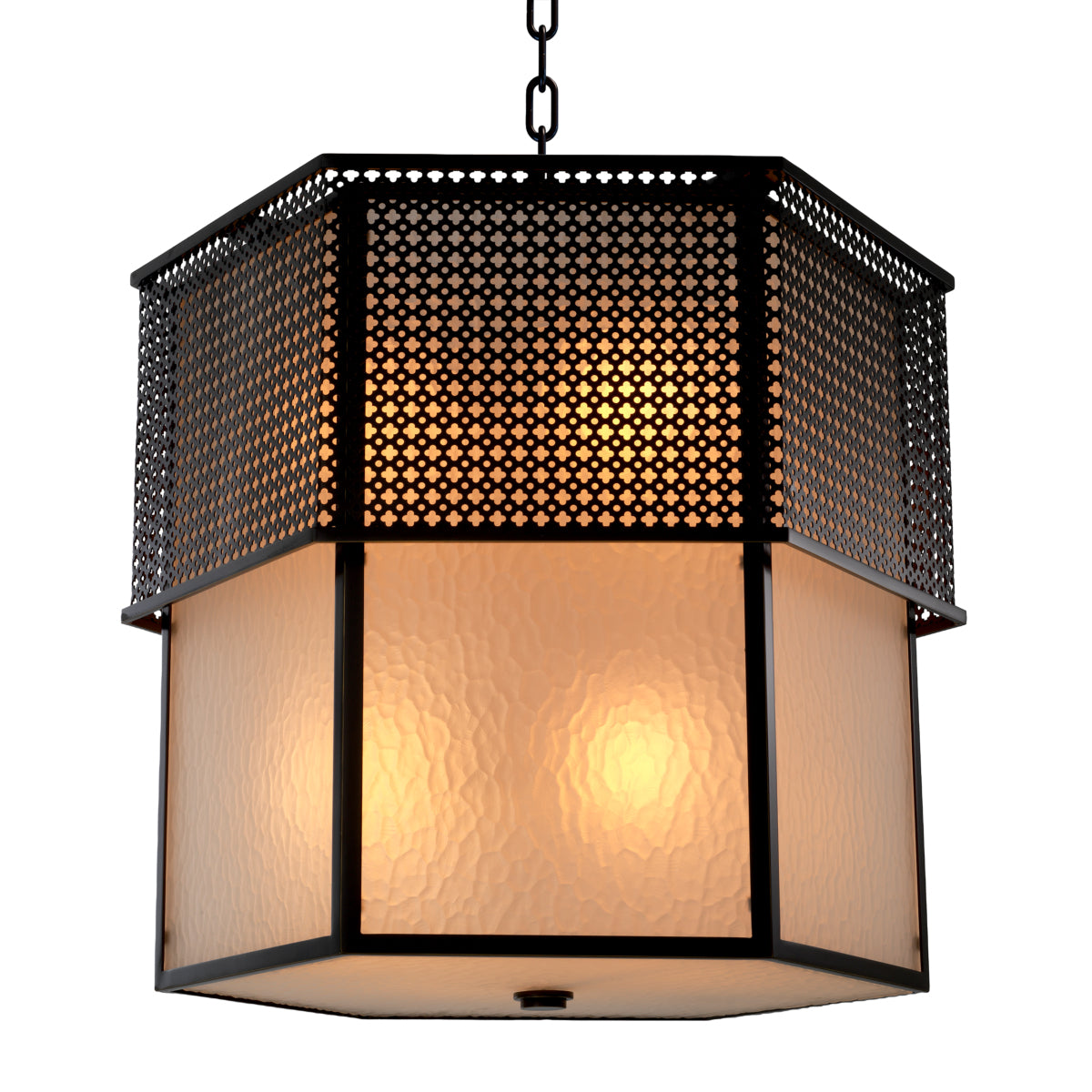 Bronze Frosted Glass Chandelier Minerva | Cabothousefurniture.com