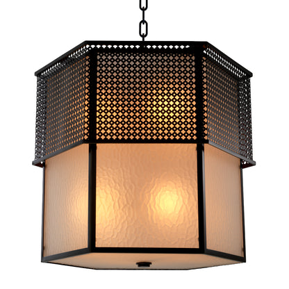 Bronze Frosted Glass Chandelier Minerva | Cabothousefurniture.com