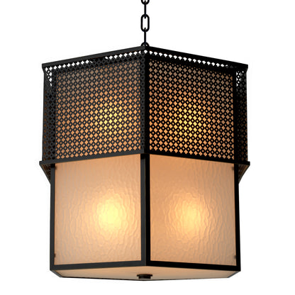 Bronze Frosted Glass Chandelier Minerva | Cabothousefurniture.com