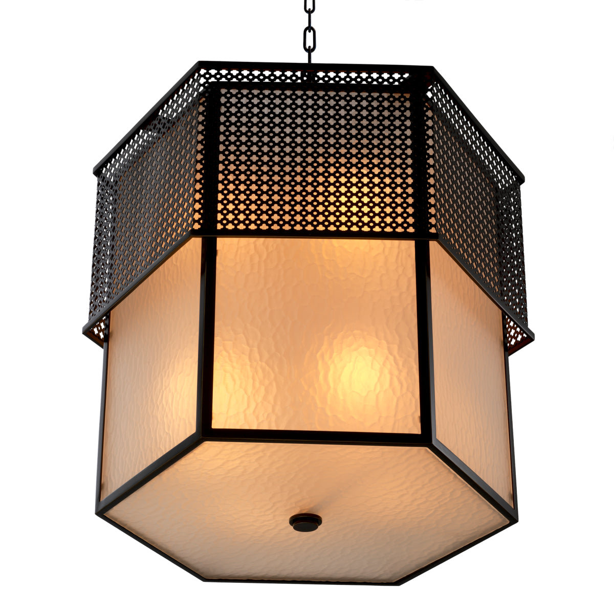 Bronze Frosted Glass Chandelier Minerva | Cabothousefurniture.com