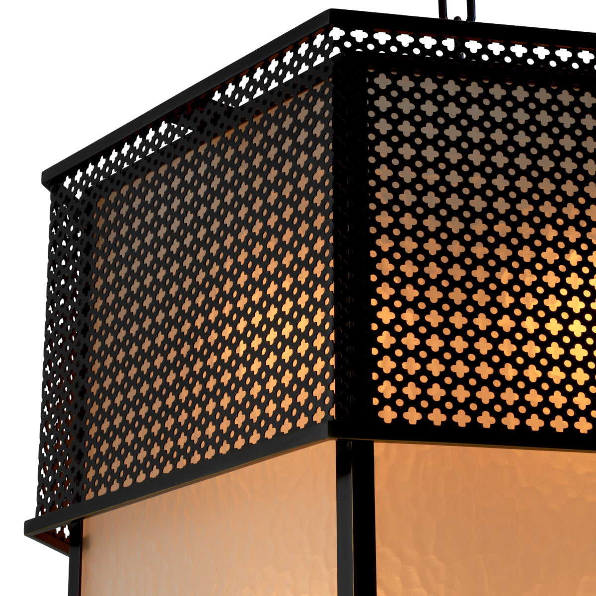 Bronze Frosted Glass Chandelier Minerva | Cabothousefurniture.com