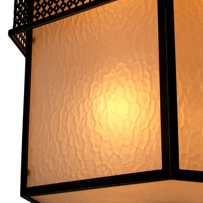 Bronze Frosted Glass Chandelier Minerva | Cabothousefurniture.com