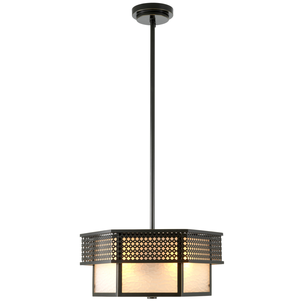 Bronze Frosted Ceiling Lamp Minerva | Cabothousefurniture.com