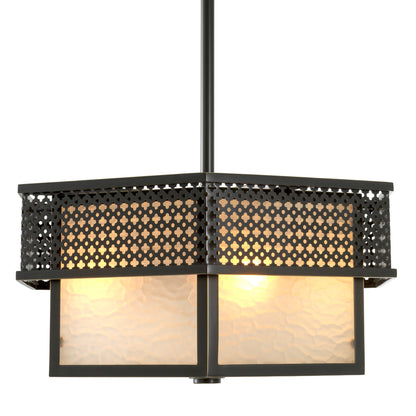Bronze Frosted Ceiling Lamp Minerva | Cabothousefurniture.com