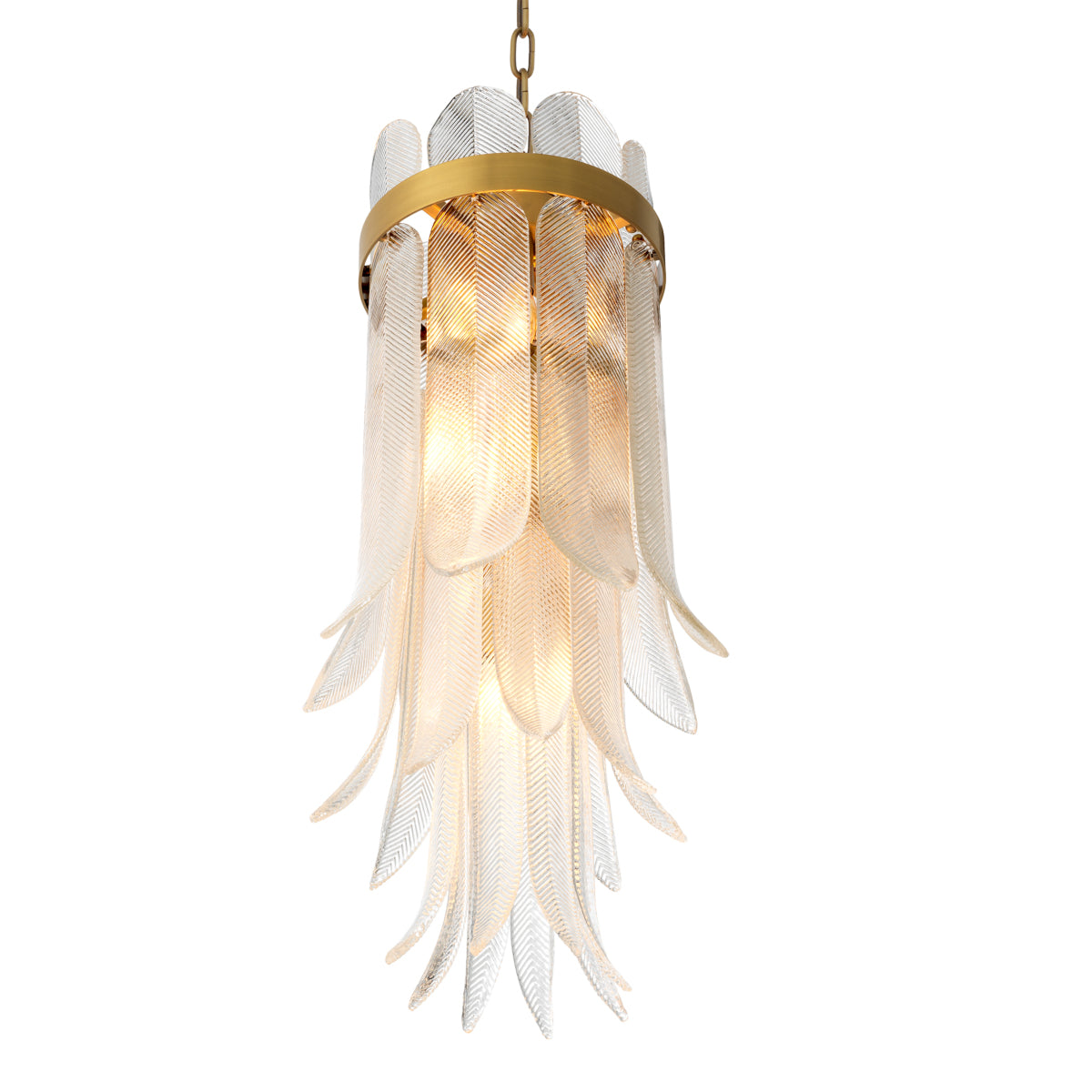 Hand-Cast Glass Chandelier Erika