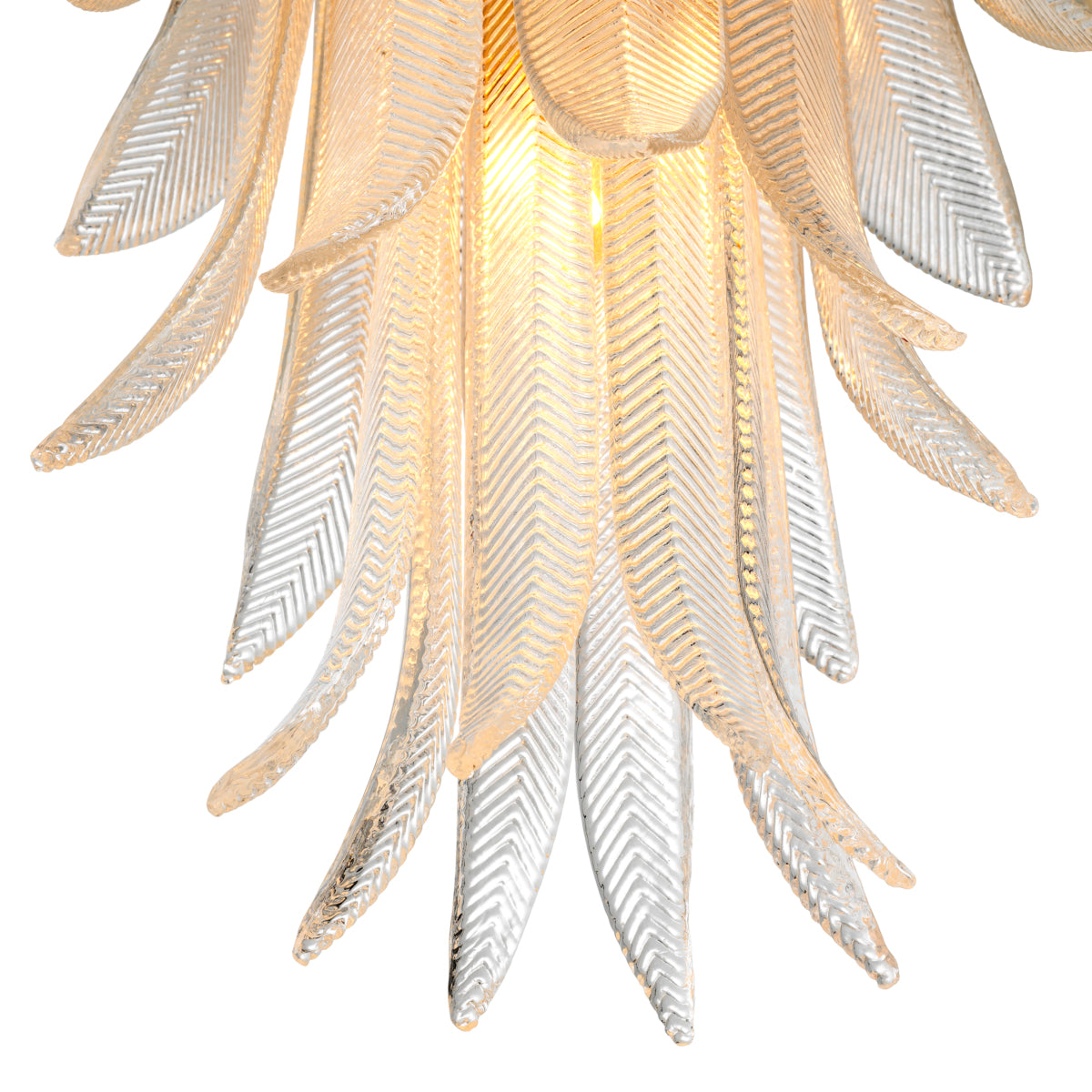 Hand-Cast Glass Chandelier Erika