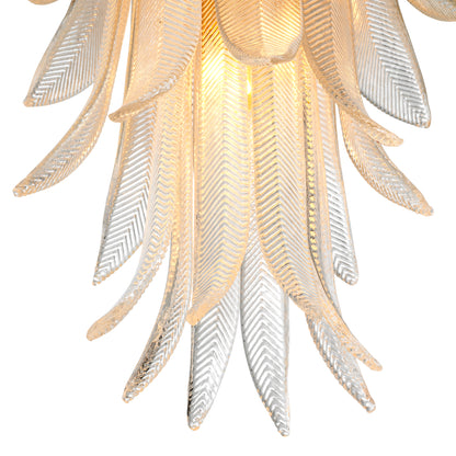 Hand-Cast Glass Chandelier Erika