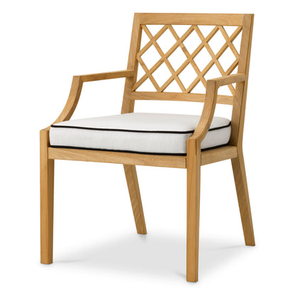 Teak Outdoor Dining Chair Paladium | Cabothousefurniture.com