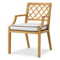 Teak Outdoor Dining Chair Paladium | Cabothousefurniture.com