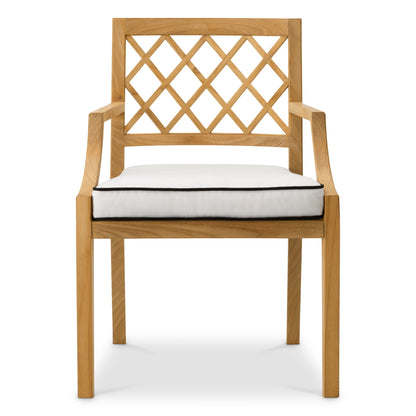 Teak Outdoor Dining Chair Paladium | Cabothousefurniture.com