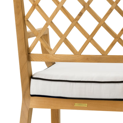 Teak Outdoor Dining Chair Paladium | Cabothousefurniture.com