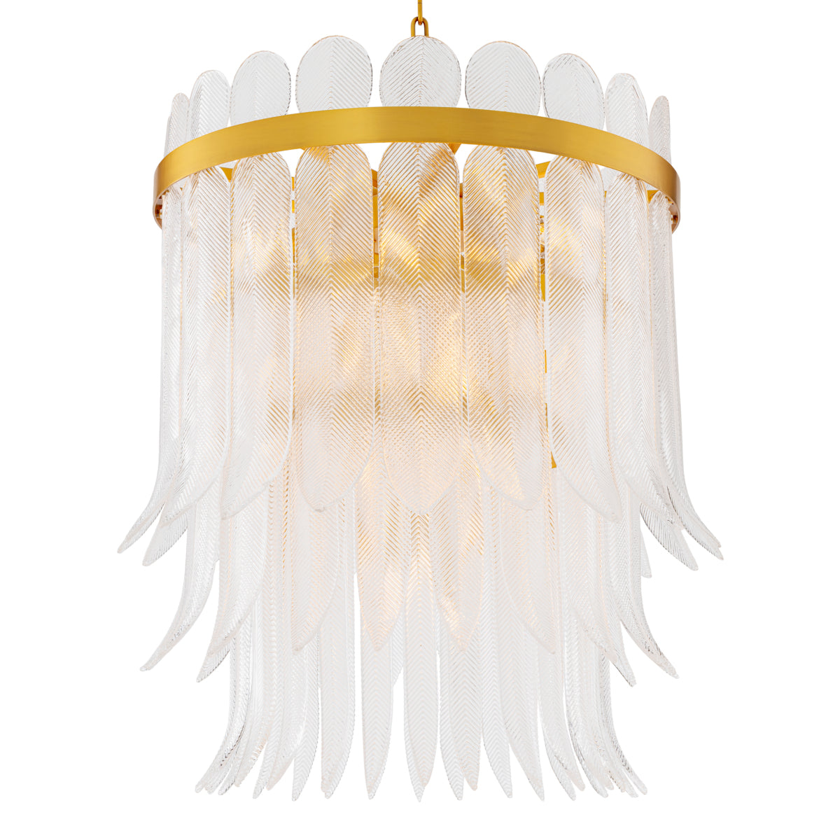 Hand-Cast Glass Chandelier Erika