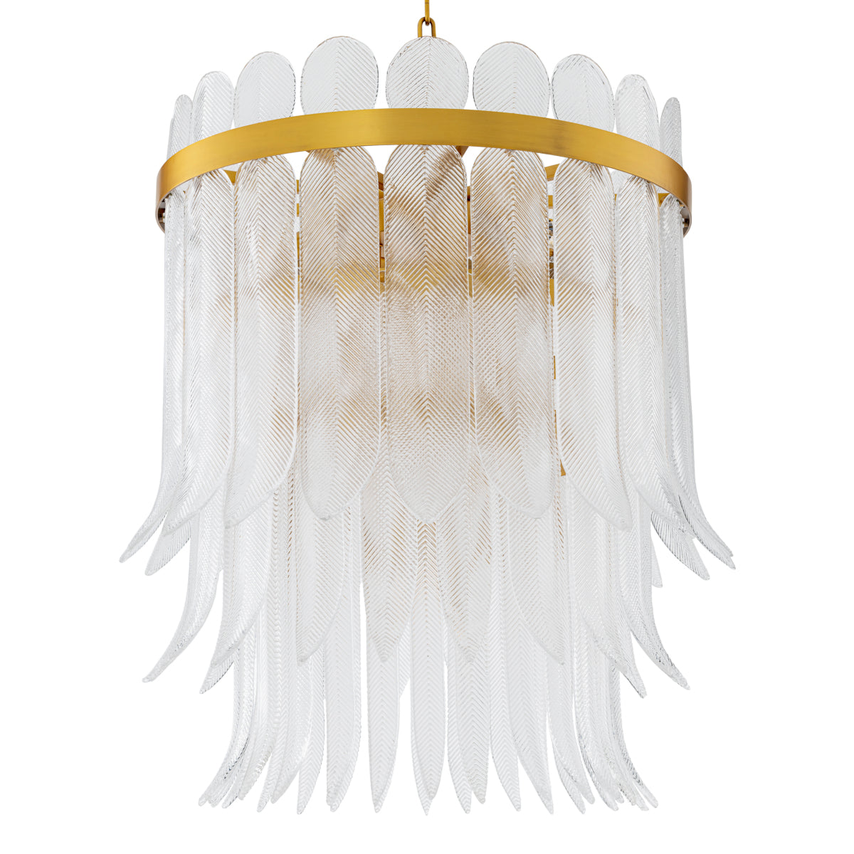 Hand-Cast Glass Chandelier Erika