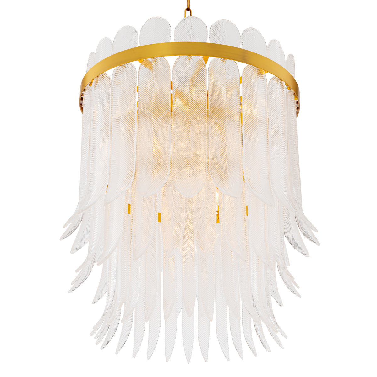 Hand-Cast Glass Chandelier Erika