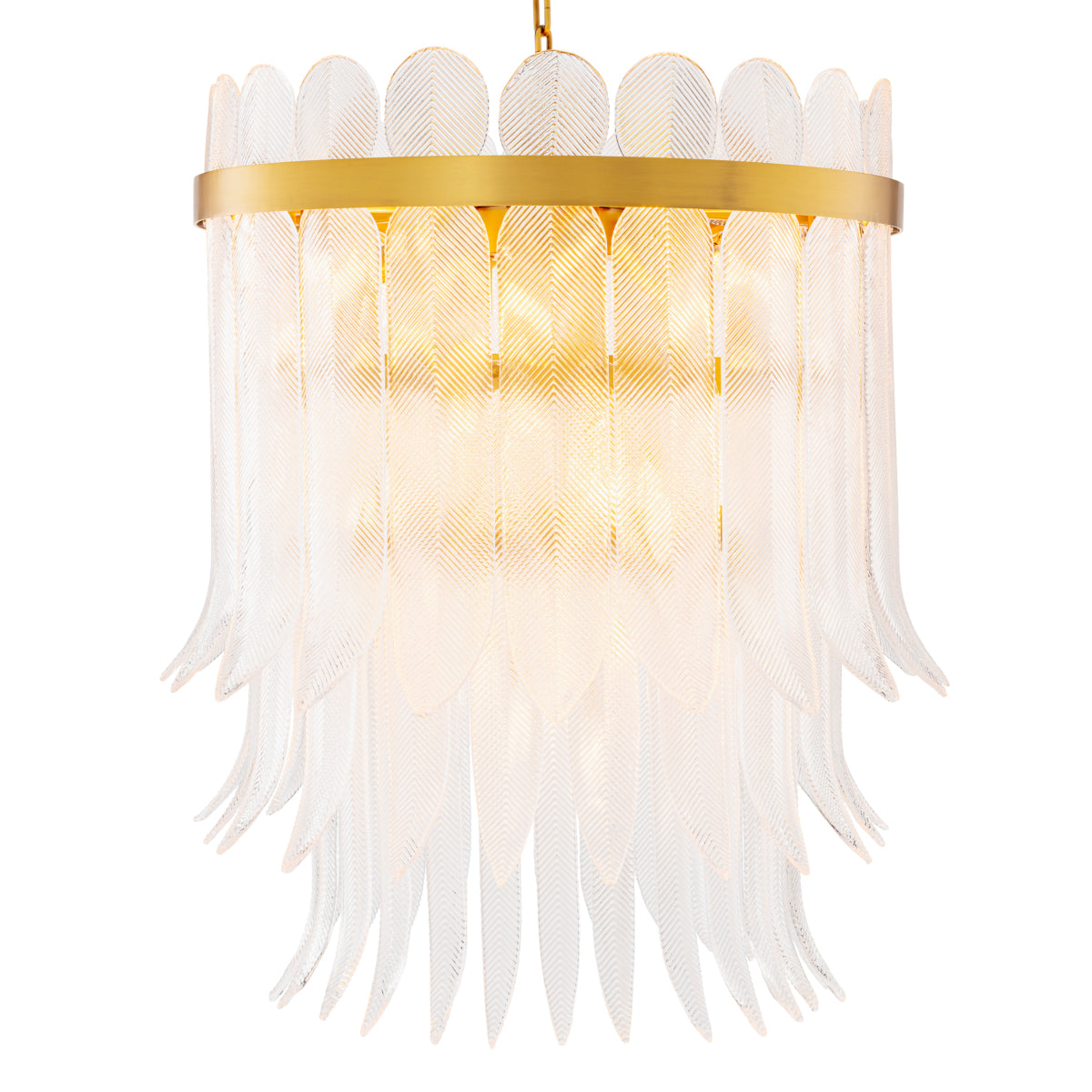 Hand-Cast Glass Chandelier Erika