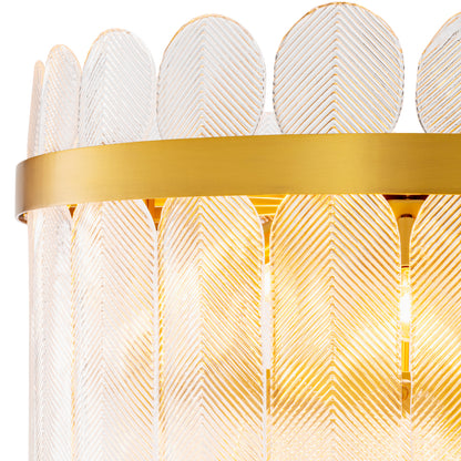 Hand-Cast Glass Chandelier Erika