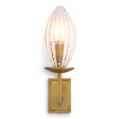 Ribbed Glass Wall Lamp Persephone | Cabothousefurniture.com