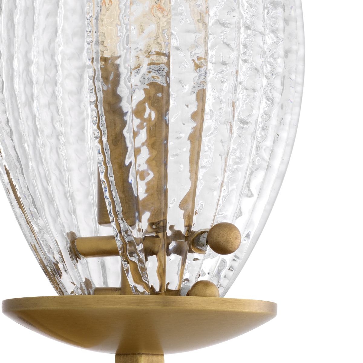 Ribbed Glass Wall Lamp Persephone | Cabothousefurniture.com