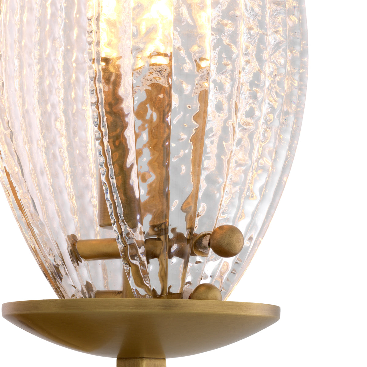 Ribbed Glass Wall Lamp Persephone | Cabothousefurniture.com
