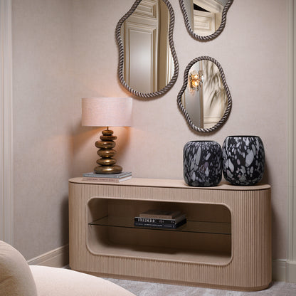 Antique Nickel Mirror Elvington