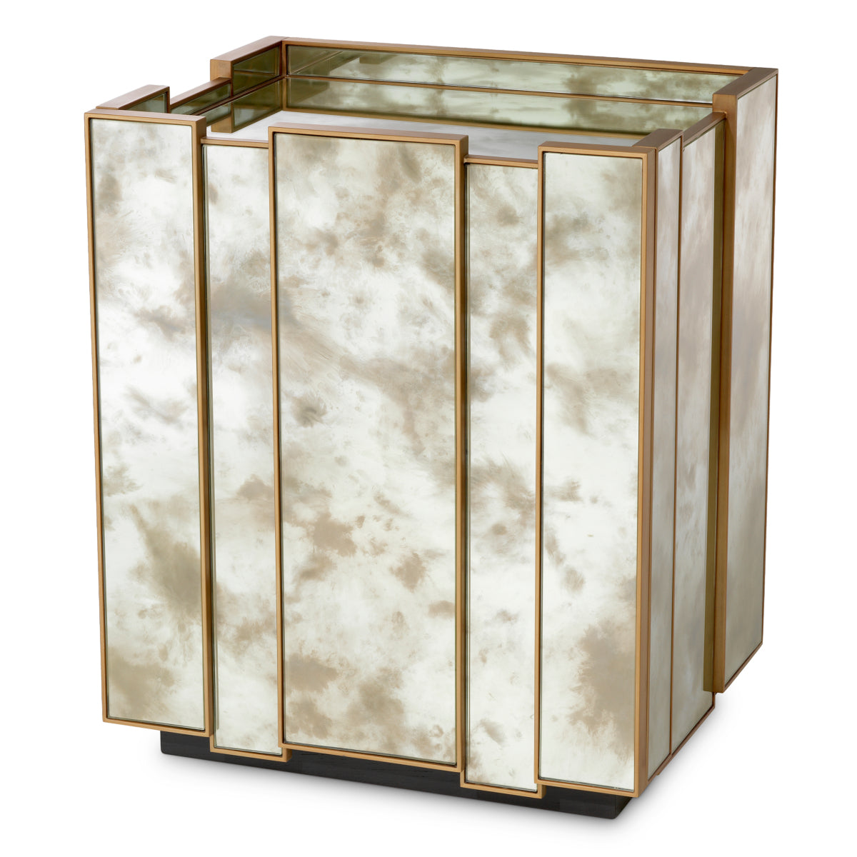 Brushed Brass Nightstand Nottingham | Cabothousefurniture.com