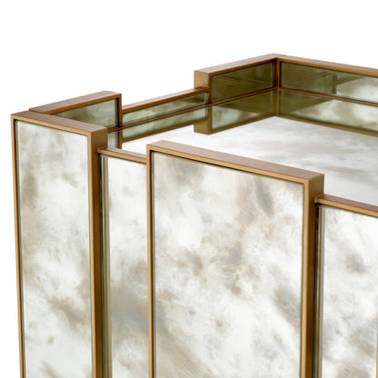 Brushed Brass Nightstand Nottingham | Cabothousefurniture.com