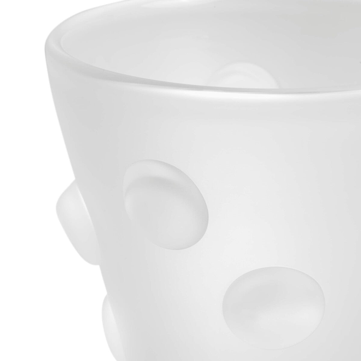 Frosted White Vase Evander | Cabothousefurniture.com