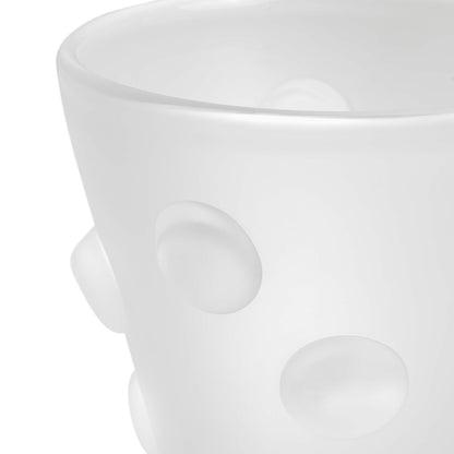 Frosted White Vase Evander | Cabothousefurniture.com