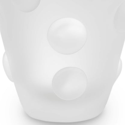 Frosted White Vase Evander | Cabothousefurniture.com