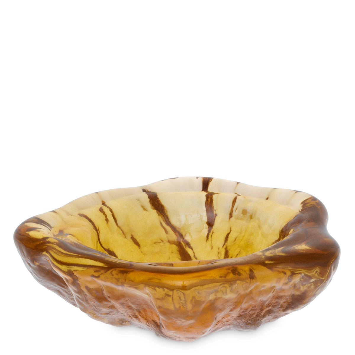 Warm Brown Glass Bowl Courtier | Cabothousefurniture.com