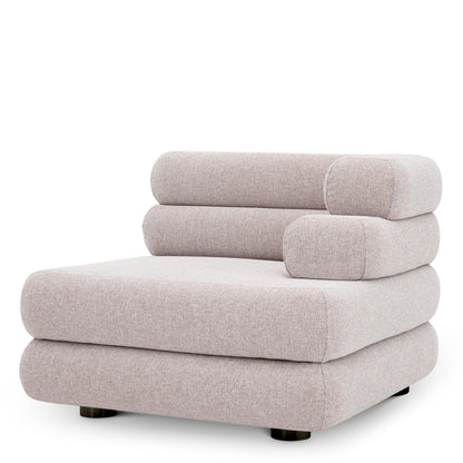 Light Gray Outdoor Modular Sofa Malaga