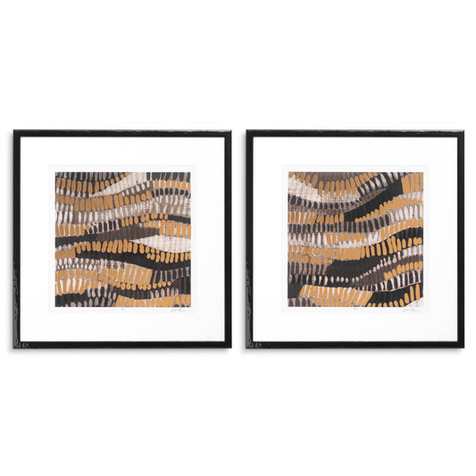 Metallic Undulation Prints (2) | Cabothousefurniture.com