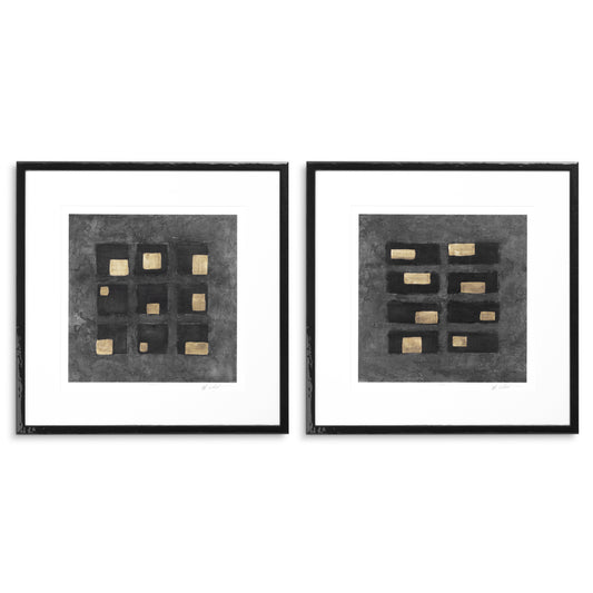 Black Squares Prints (2) | Cabothousefurniture.com