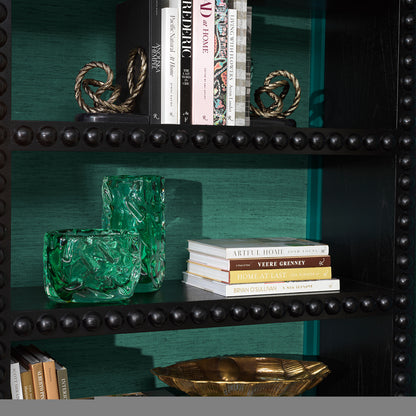 Green Hand-blown Glass Vase Avoir