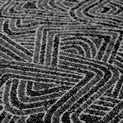 Black Geometric Pattern Cushion Camari