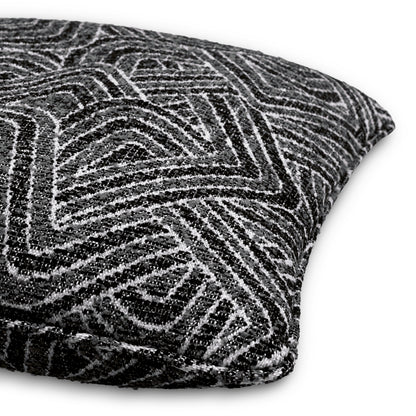 Black Geometric Pattern Cushion Camari