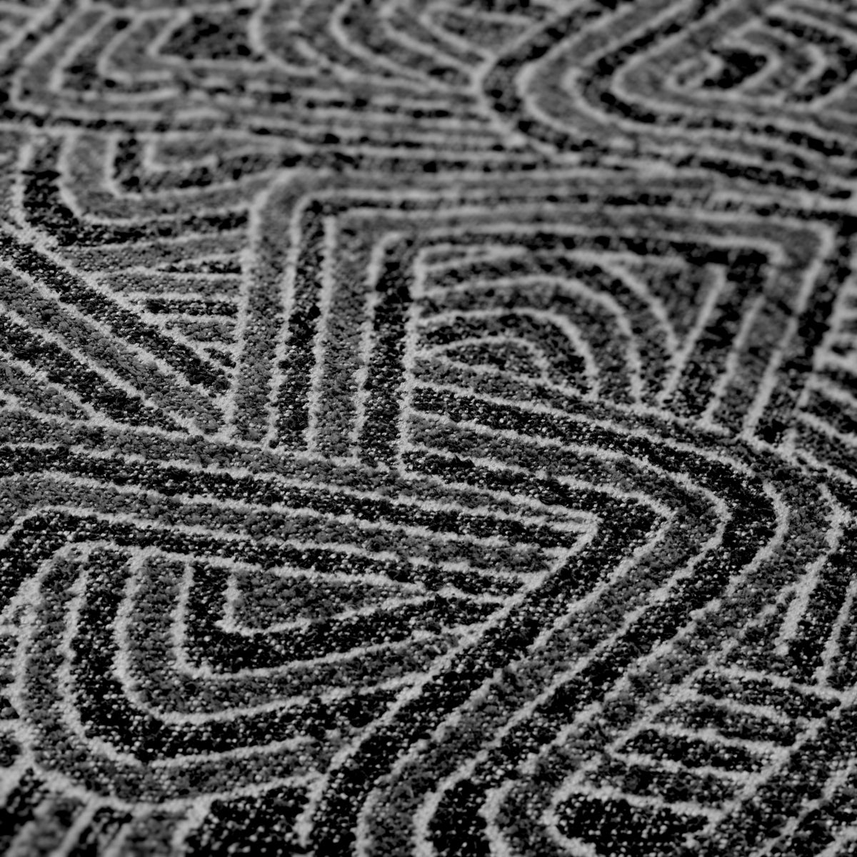 Black Geometric Pattern Cushion Camari