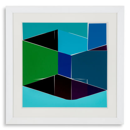 Geometric Print Silkscreen from Boissière I by Henri Boissière