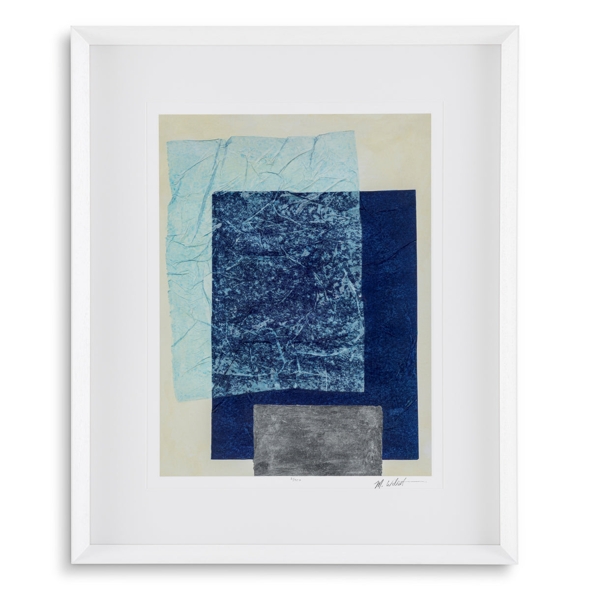 Multi-Colored Geometric Prints (2) Paper Colorfields