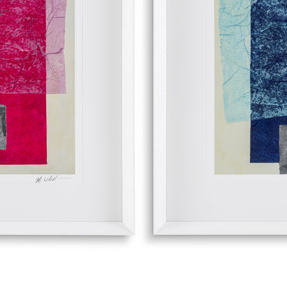 Multi-Colored Geometric Prints (2) Paper Colorfields