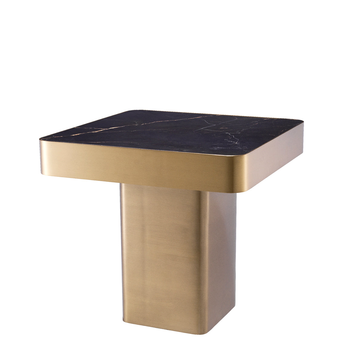 Square Pedestal Side Table Luxus | Cabothousefurniture.com