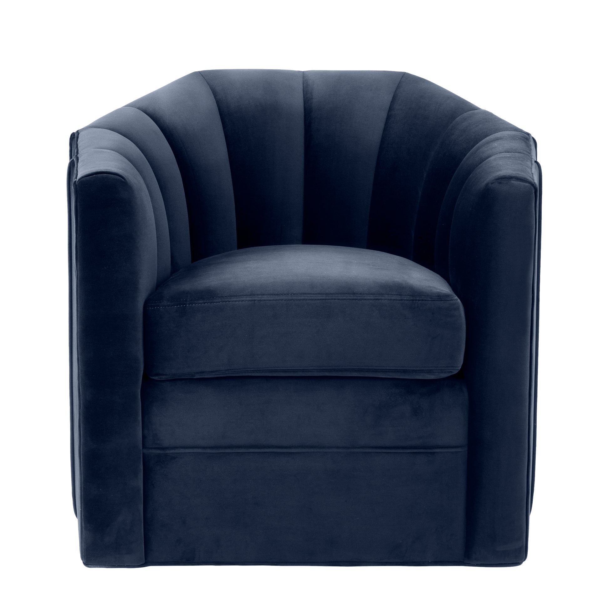 Blue Swivel Chair Delancey | Cabothousefurniture.com