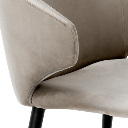 Velvet Retro Dining Armchair | Eichholtz Volante