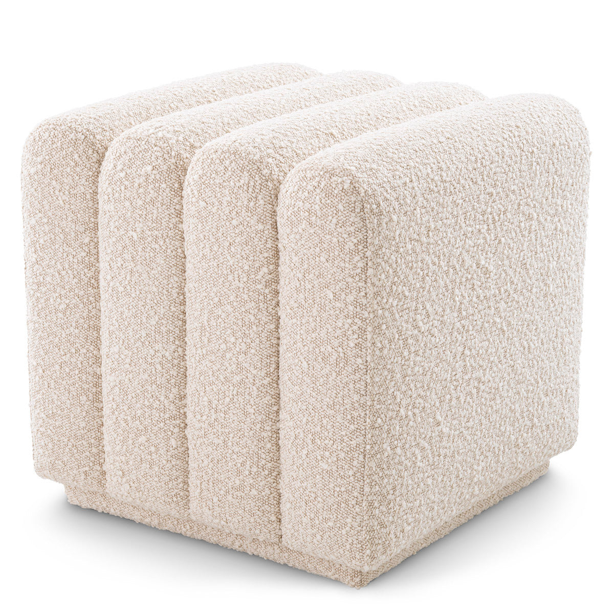 Square Channel Stitched Stool Bente | Cabothousefurniture.com