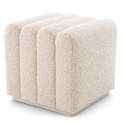 Square Channel Stitched Stool Bente | Cabothousefurniture.com