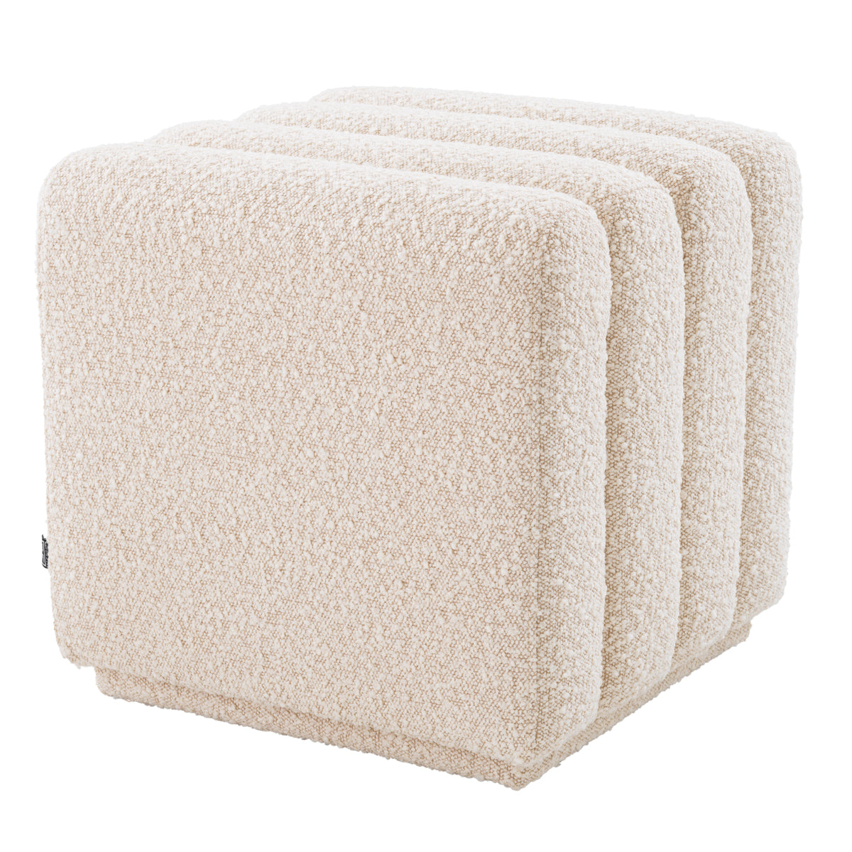 Square Channel Stitched Stool Bente | Cabothousefurniture.com