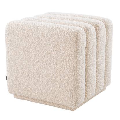 Square Channel Stitched Stool Bente | Cabothousefurniture.com