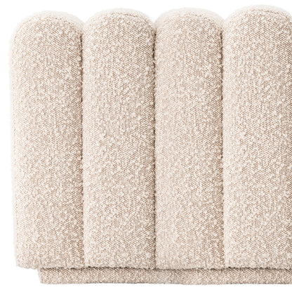 Square Channel Stitched Stool Bente | Cabothousefurniture.com