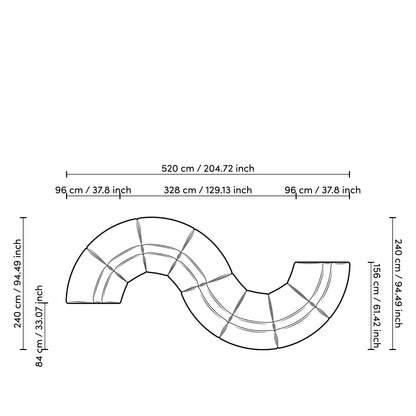 Lindau Modular - Outside Corner Piece