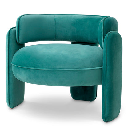 Velvet Modern Accent Chair Chaplin | Cabothousefurniture.com